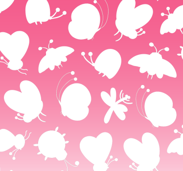 Butterfly wallpaper with butterfly pattern - TenStickers