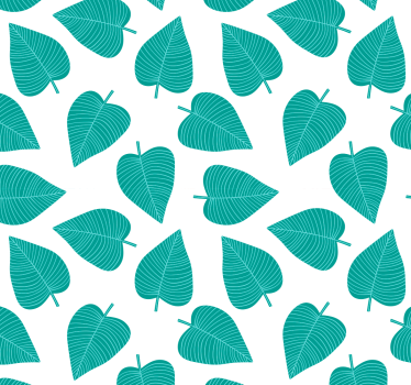 Leaf Pattern foliage wallpaper - TenStickers