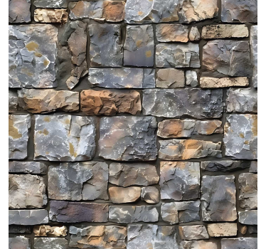 Rough texture stone wallpaper - TenStickers