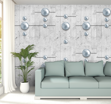 Textured Wallpaper Unusual Ornament - TenStickers