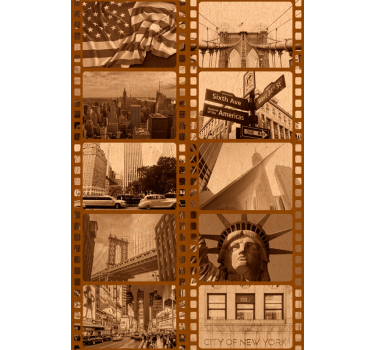 Ancient film pictures new york wallpaper - TenStickers