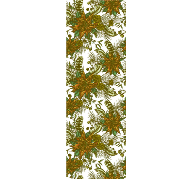 Elegant poinsettia Bedroom Wallpaper - TenStickers