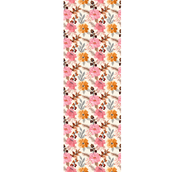 Flourish arrangement living room wallpaper - TenStickers