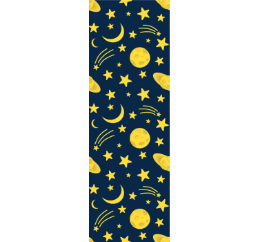 Celestial Moonlight Theme star wallpaper - TenStickers