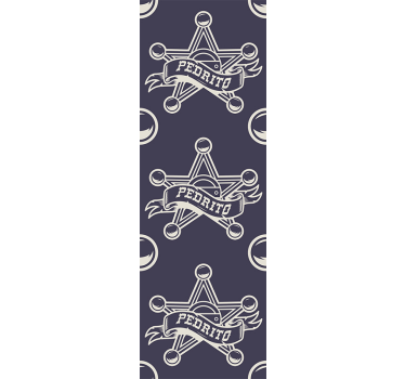 Star Badge Design vintage wallpaper - TenStickers