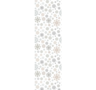 Snowflakes pattern Feature Living Room Wallpaper - TenStickers