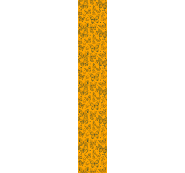 Orange motif butterfly wallpaper - TenStickers