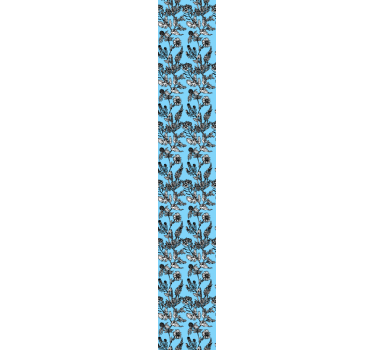 flowers on blue backgrounds Nature Wallpaper - TenStickers