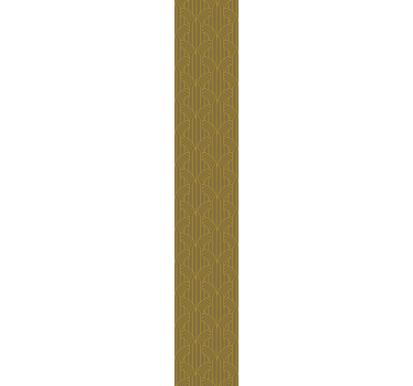 Golden vintage ornamental gray stripes Retro Wallpaper - TenStickers