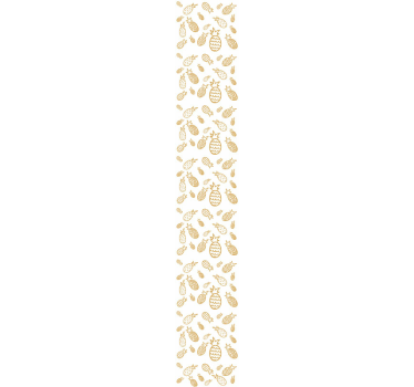 Pineapple Pattern Cool abstract wallpaper - TenStickers