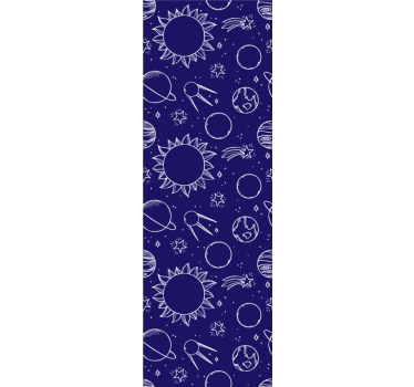 Children version dark blue Starry Wallpaper - TenStickers