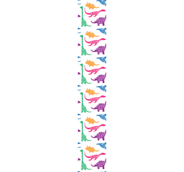 Dinosaur Sketch Pattern dinosaurs wallpaper - TenStickers