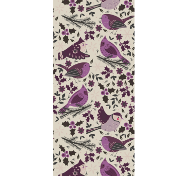 colourful birds Lounge Wallpaper - TenStickers