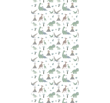 Dinosaur Montage dinosaurs wallpaper - TenStickers