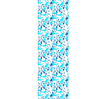Light blue birds on tree branches Cool animal wallpaper - TenStickers