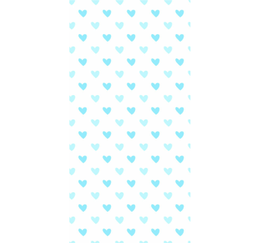 Blue hearts Kids Wallpaper - TenStickers