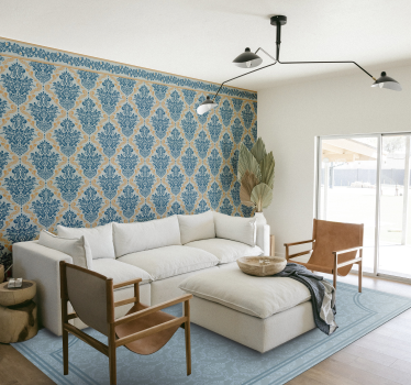 Elegant flourish design baroque wallpaper - TenStickers