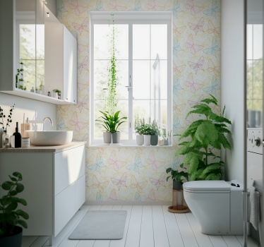 Butterfly wallpaper butterfly outlines - TenStickers