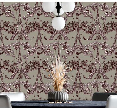 Parisian Vignettes city wallpaper - TenStickers