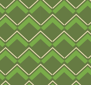 Vintage wallpaper green background rhombuses - TenStickers