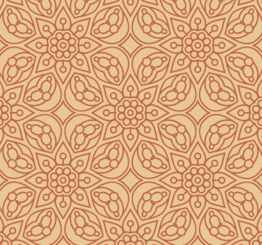 Vintage mandala elements Floral Wallpaper - TenStickers