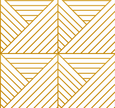 Golden geometric lines Living room wallpaper - TenStickers