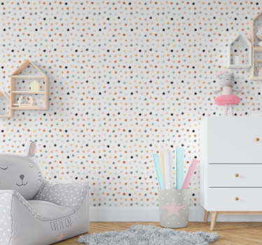 Crowned starry wallpaper - TenStickers