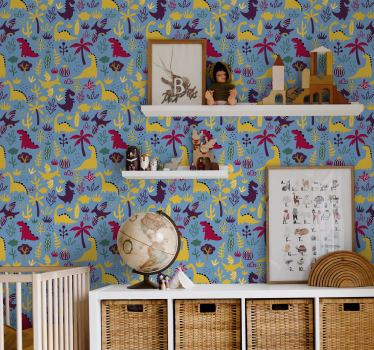 Animal Wallpaper Happy Dinossaurs - TenStickers