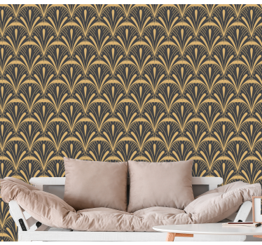 Art Deco Fan classic wallpaper - TenStickers