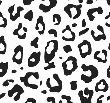 Black and white leopard texture cool animal wallpaper - TenStickers