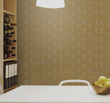 Brick wallpaper in classic brick pattern - TenStickers