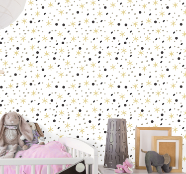Celestial Sparkles star wallpaper - TenStickers