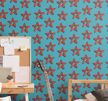 Star wallpaper celestial star design - TenStickers