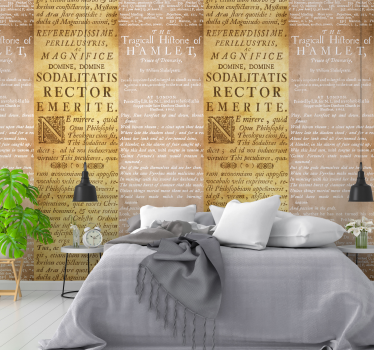 Concrete Epigraph Letter Wallpaper - TenStickers