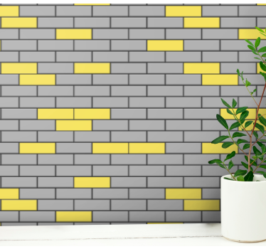 Contrasting Brickwork brick Wallpaper - TenStickers