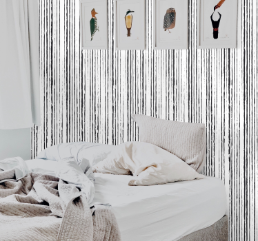 Corrugated vertical Striped Wallpaper - TenStickers