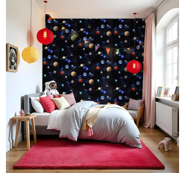 Cosmos Space Planets star wallpaper - TenStickers