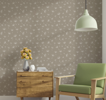 Dandelion Patchwork Nature Wallpaper - TenStickers