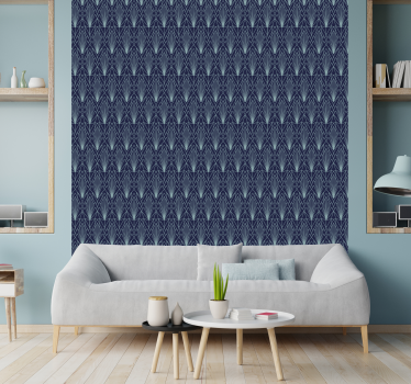 Dark Art Deco Bedroom Wallpaper - TenStickers