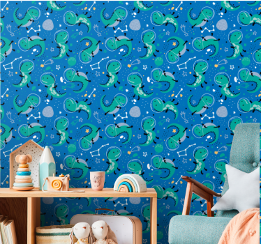 Dinosaur Constellation dinosaurs wallpaper - TenStickers