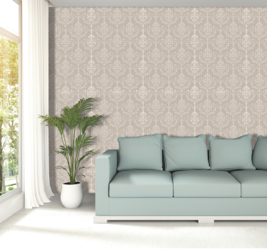 Floral Vintage Bedroom Wallpaper - TenStickers