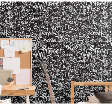Graffiti tags design Wallpaper paintings - TenStickers