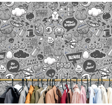 Grafitti art  wallpaper paintings - TenStickers