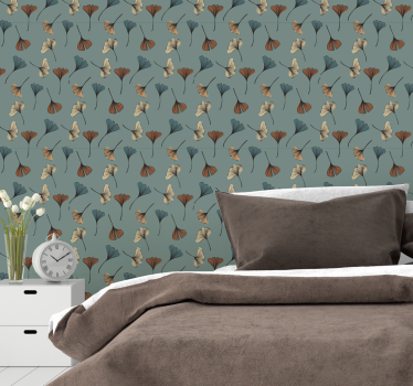 Green ginko leaves Nature Wallpaper - TenStickers