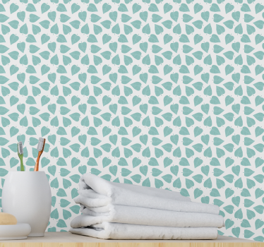 Leaf Pattern foliage wallpaper - TenStickers