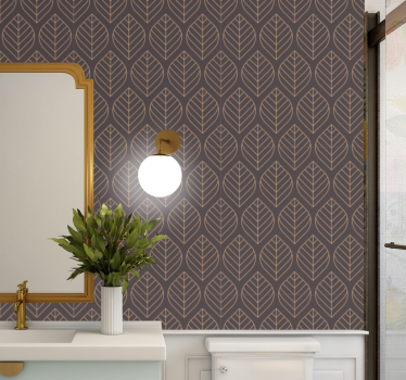 Leaf wallpaper leaf pattern elegance - TenStickers