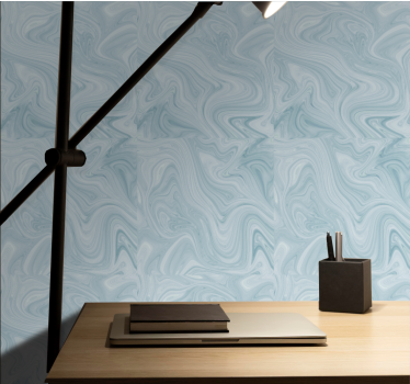 Light blue paint spirals texture Cool abstract wallpaper - TenStickers