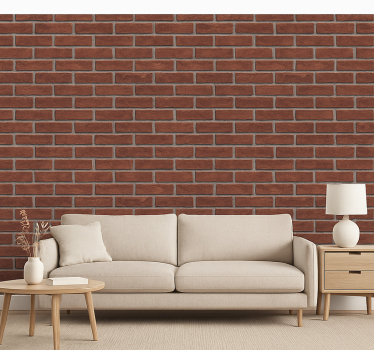 Living room wallpaper brick wall texture - TenStickers
