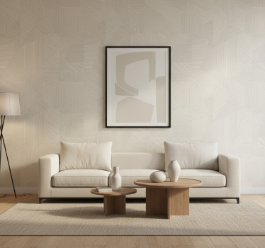 Living room wallpaper geometric crease texture - TenStickers