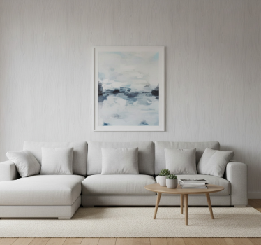 Living room wallpaper grey wood effect - TenStickers